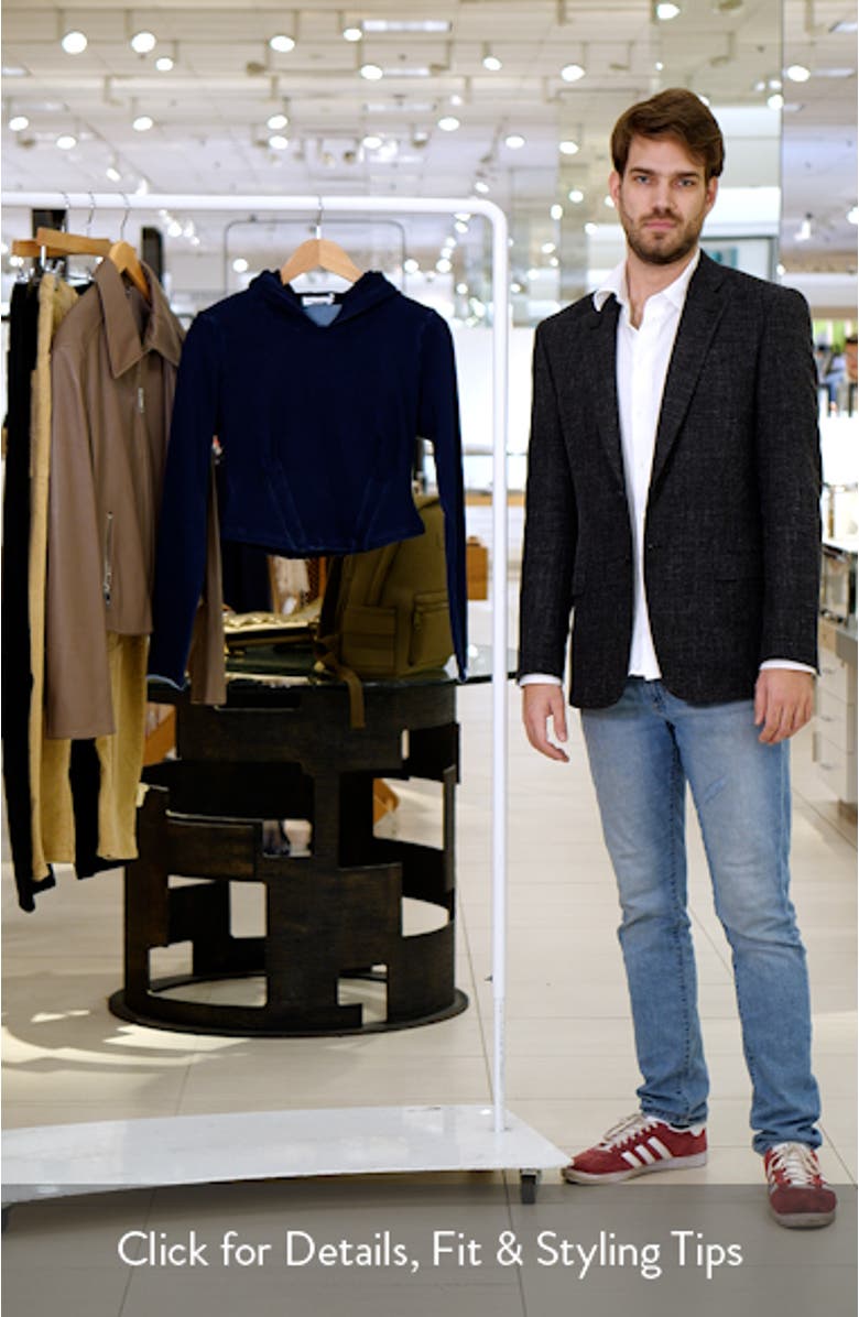 Jeanius Crop Corset French Terry Hoodie, sales video thumbnail