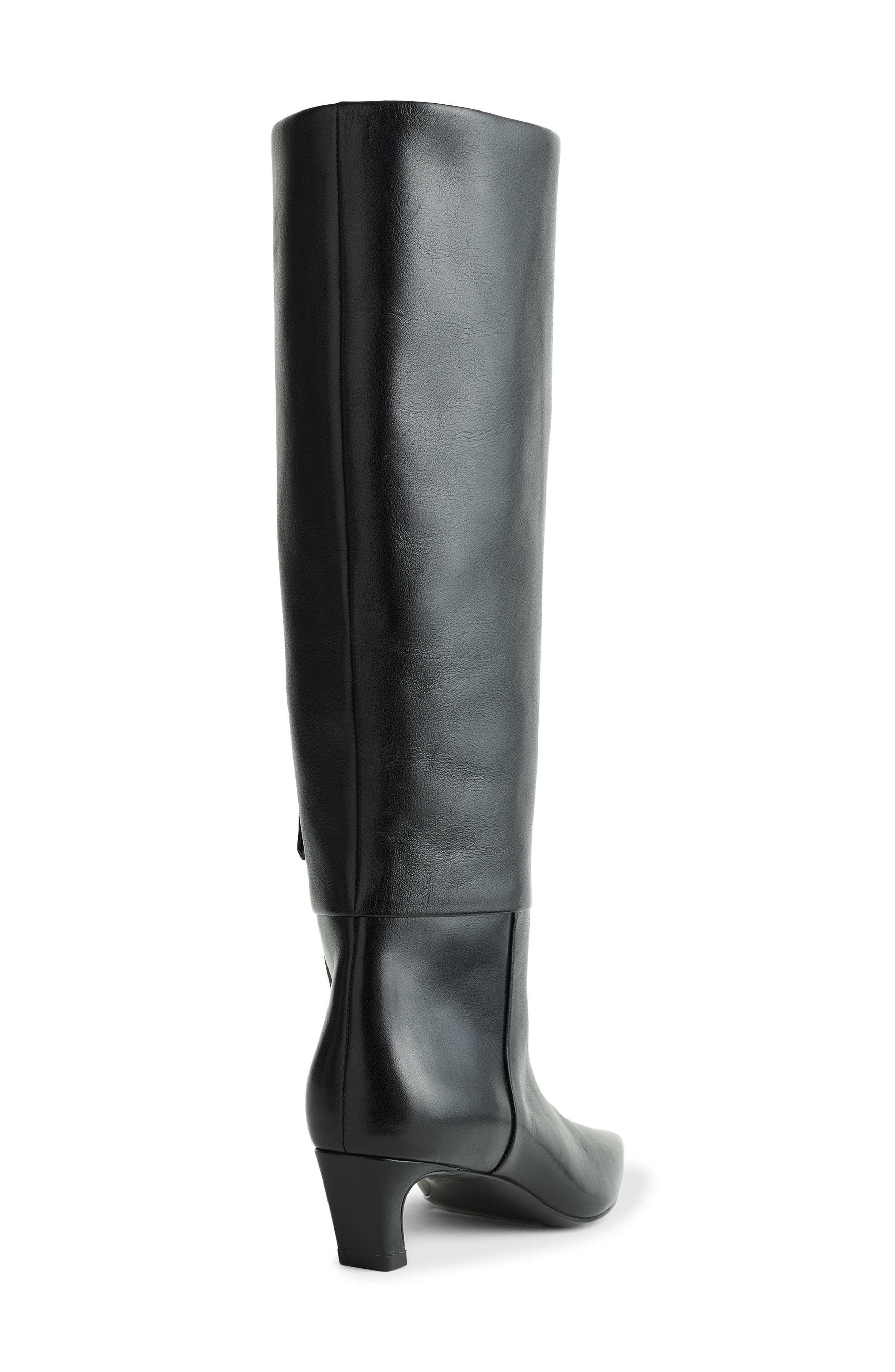 Cielo Tall Leather Boot, Alternate, color, TRUE BLACK
