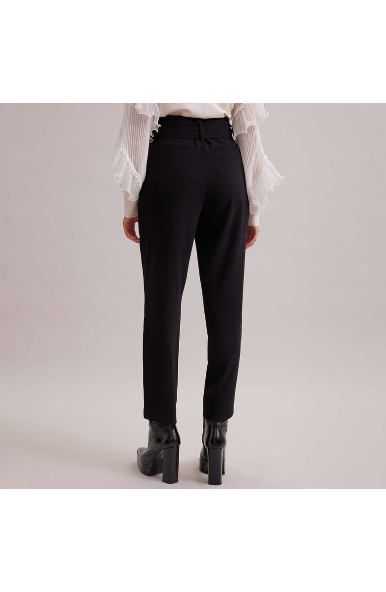 Anne Fontaine Women 's Pant Lester Black Cotblack Cotton Cropped Pants With Tailored Fit And Zippered Waistton Cropped Pants With Tailored Fit And Zippered Waist, Alternate, color, Black