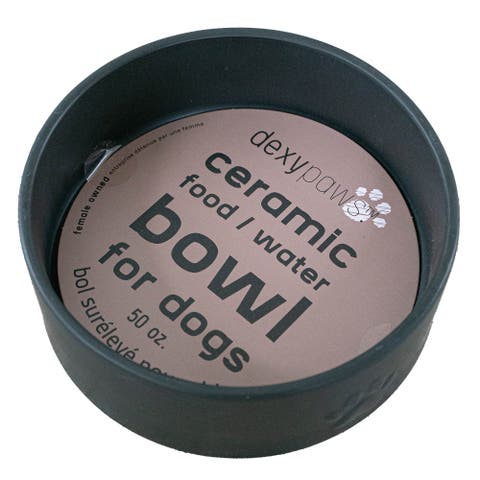Ceramic Dog Bowl, 50oz Pet Feeding Dish