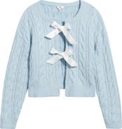 BP. Cable Bow Tie Cardigan