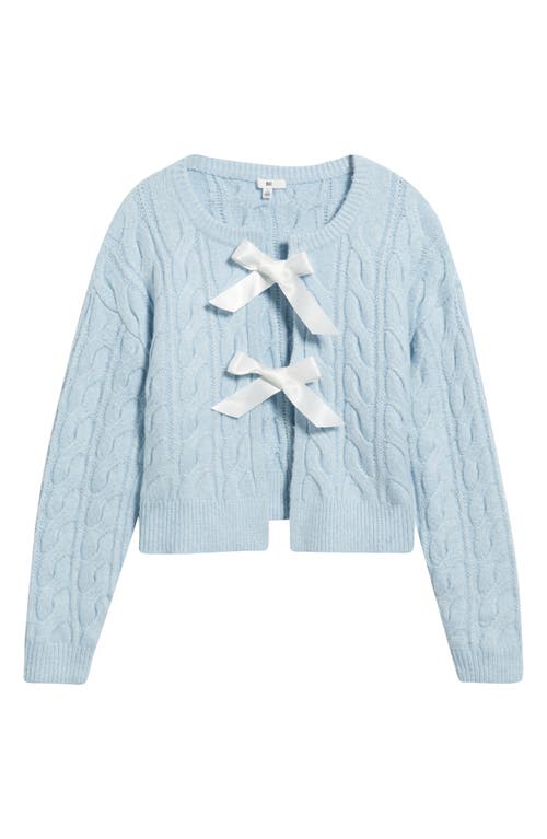Bp. Cable Bow Tie Cardigan In Blue