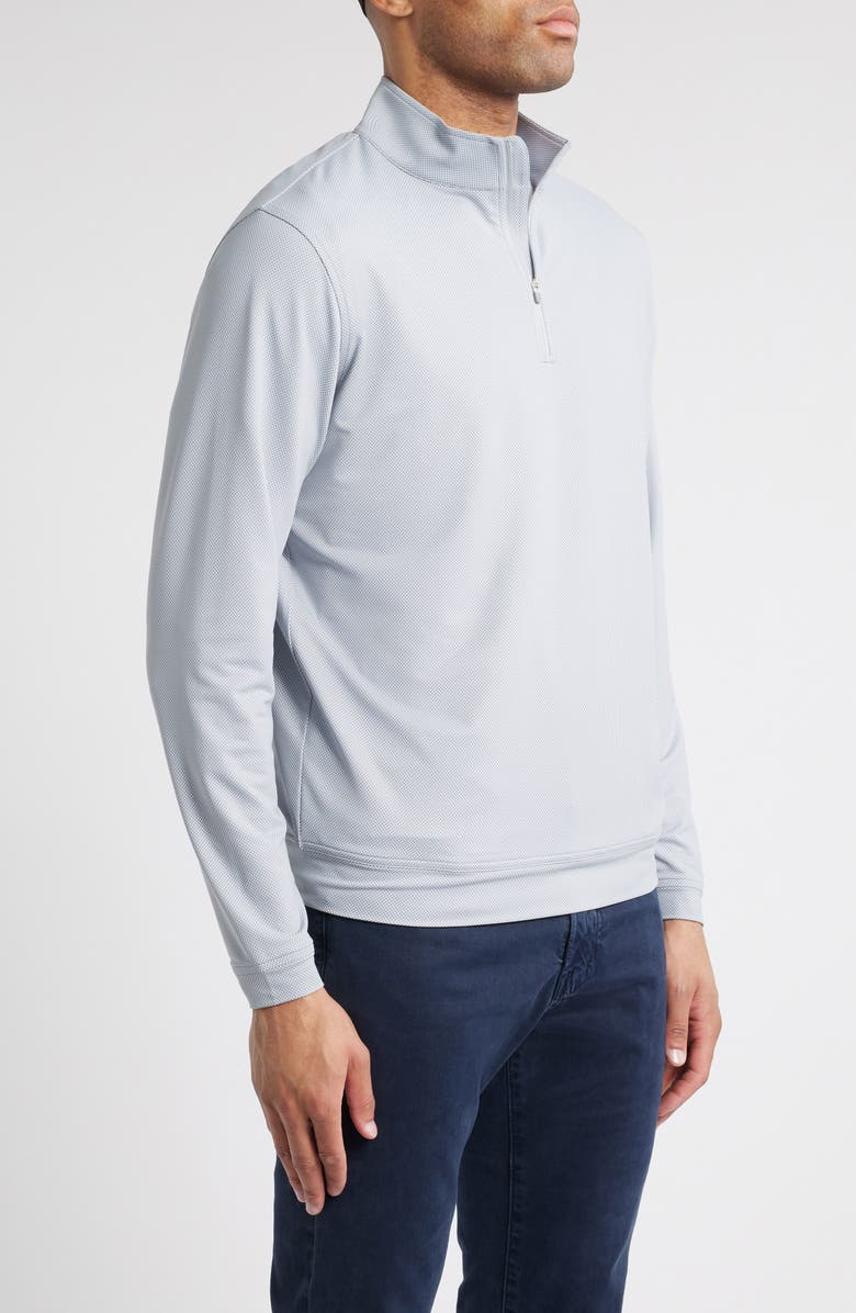 Peter Millar Perth Birdseye Performance Quarter Zip Pullover, Alternate, color, 