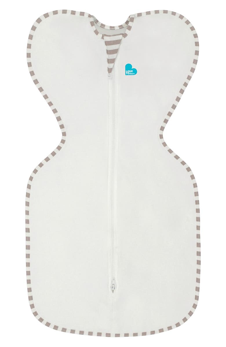 LOVE TO DREAM Swaddle Up<sup>™</sup> 1.0 TOG Stretch Organic Cotton Swaddle, Main, color, Cream