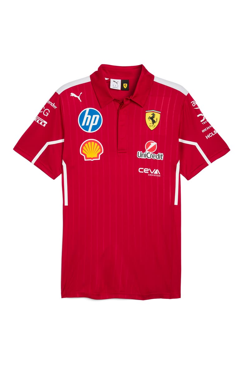 Scuderia Ferrari Team Pro Polo, Alternate, color, DARK CHERRY