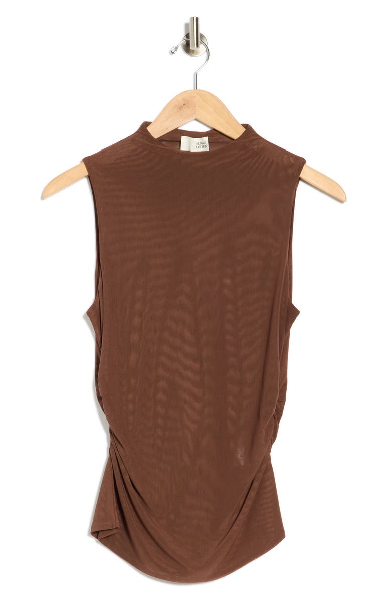 SUNDAY EDITION Mesh Top, Alternate, color, Brown