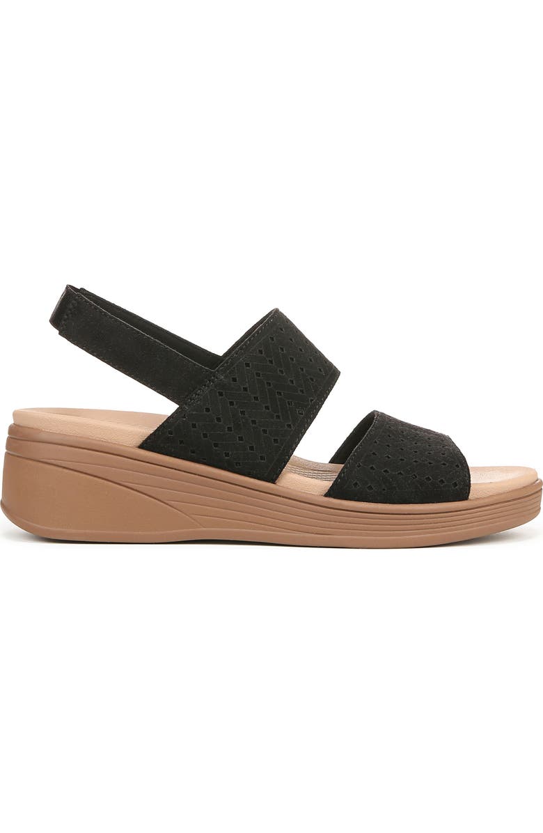 LifeStride Festive Slingback Platform Wedge Sandal - Wide Width Available, Alternate, color, Black