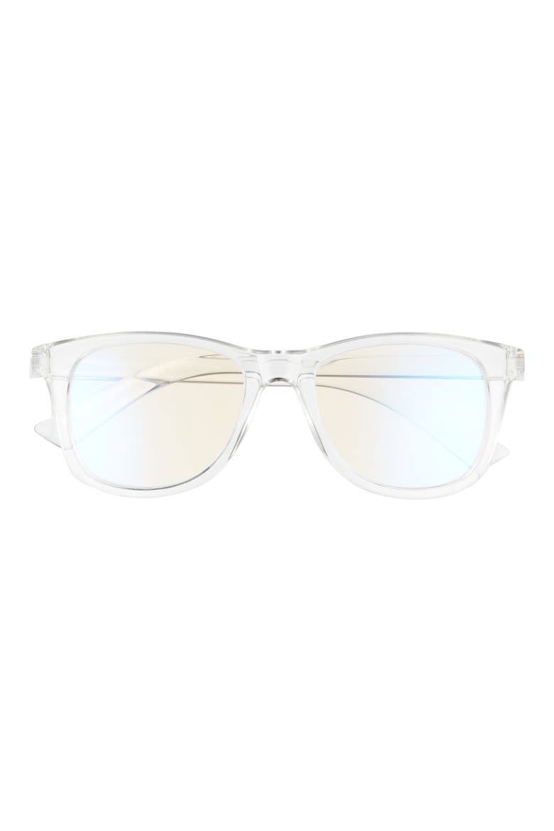 Grime in Banishment 52mm Blue Light Blocking Reading Glasses, Main, color, CLEAR
