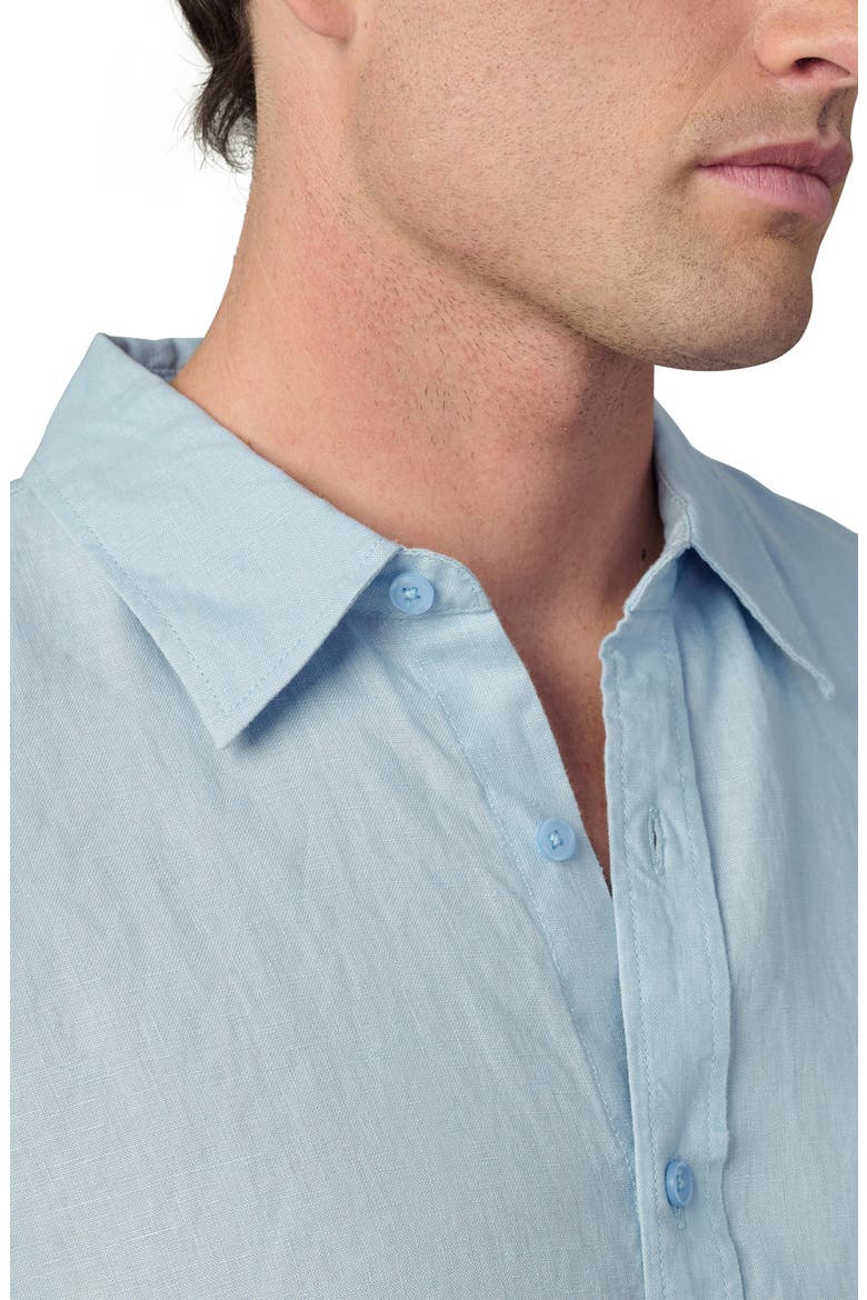 Jakob Linen Button-Up Shirt, Alternate, color, POOLSIDE
