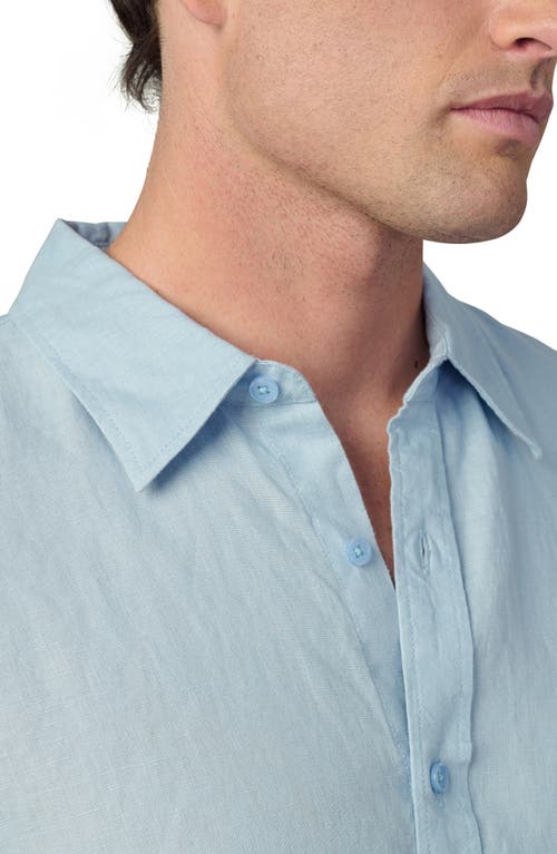 Joe's Jakob Linen Button-up Shirt In Poolside