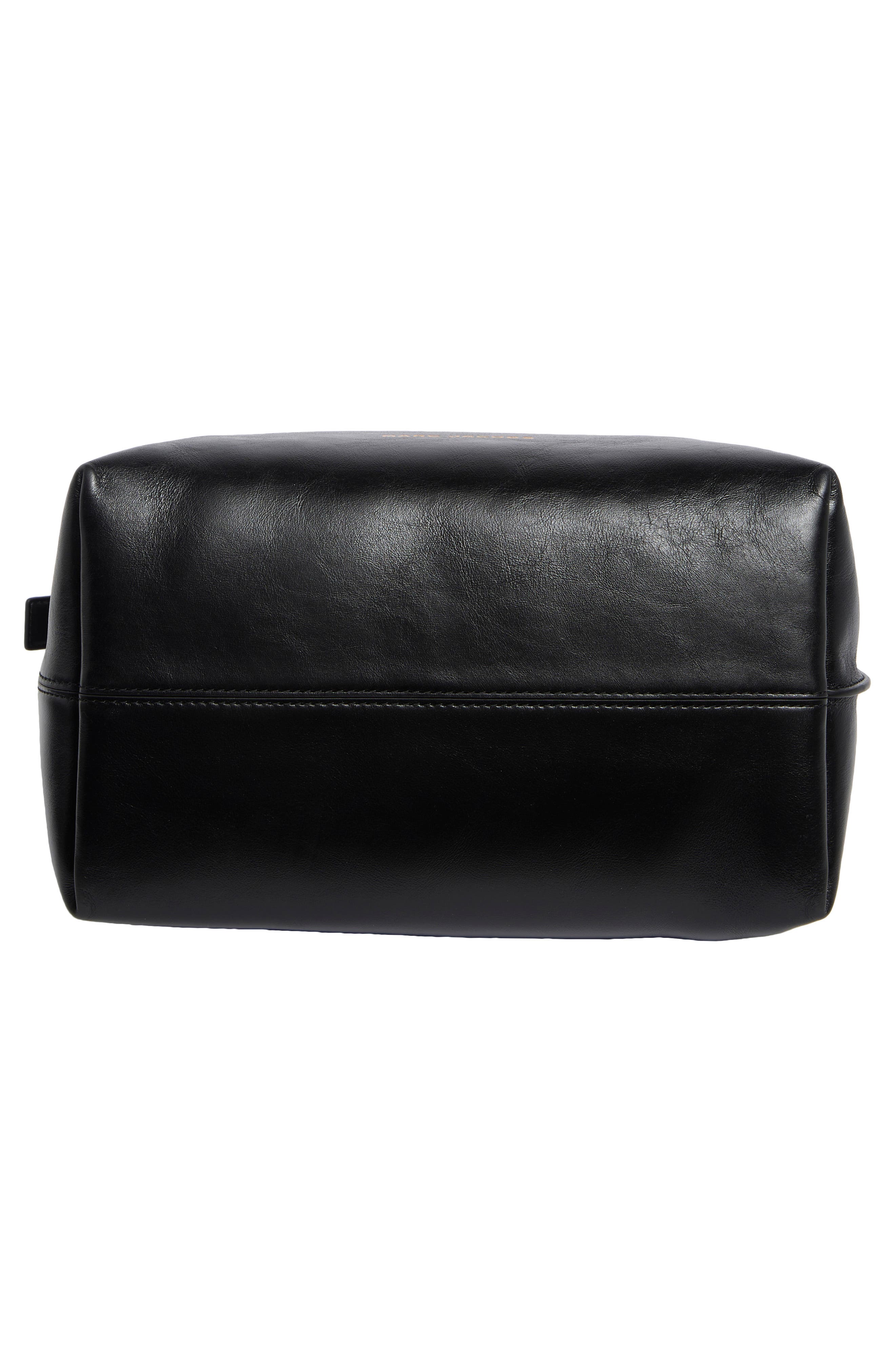 The Juliette Leather Bucket Bag, Alternate, color, BLACK