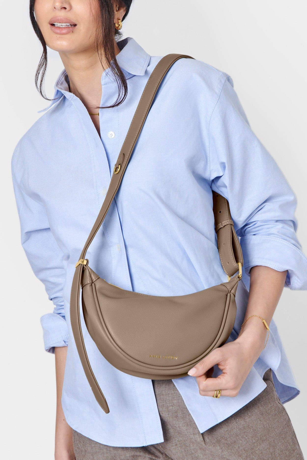 Katie Loxton Harley Sling Bag, Alternate, color, Mocha