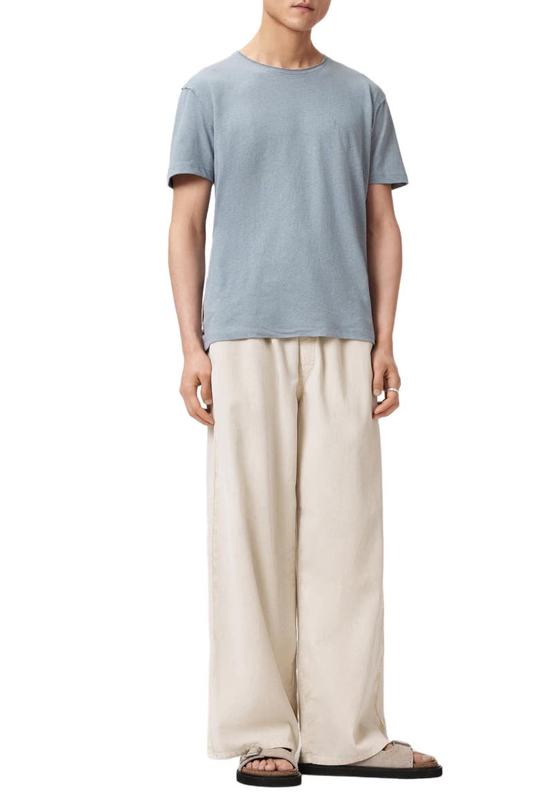 Flax Short Sleeve T-shirt, Alternate, color, MAYA BLUE