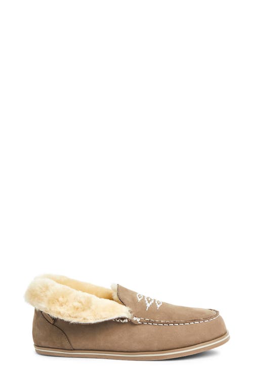 Hari Mari Alta Genuine Shearling Lined Slipppers In Brown