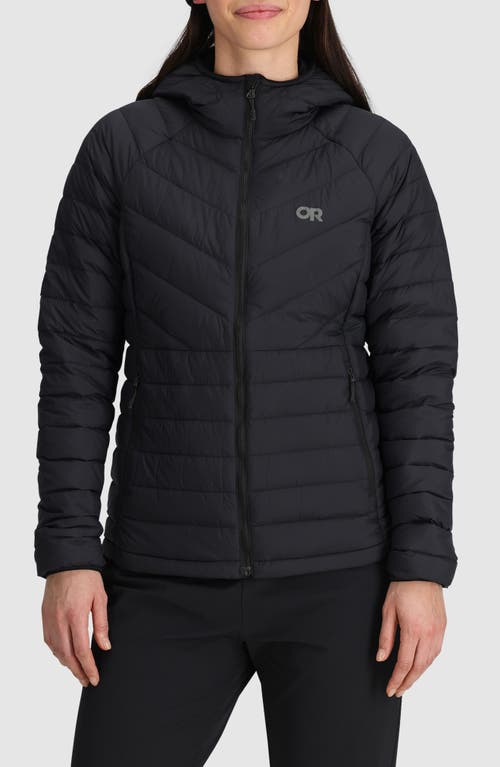 Outdoor Research Transcendent Water Resistant 800 Fill Power Down Jacket In Black