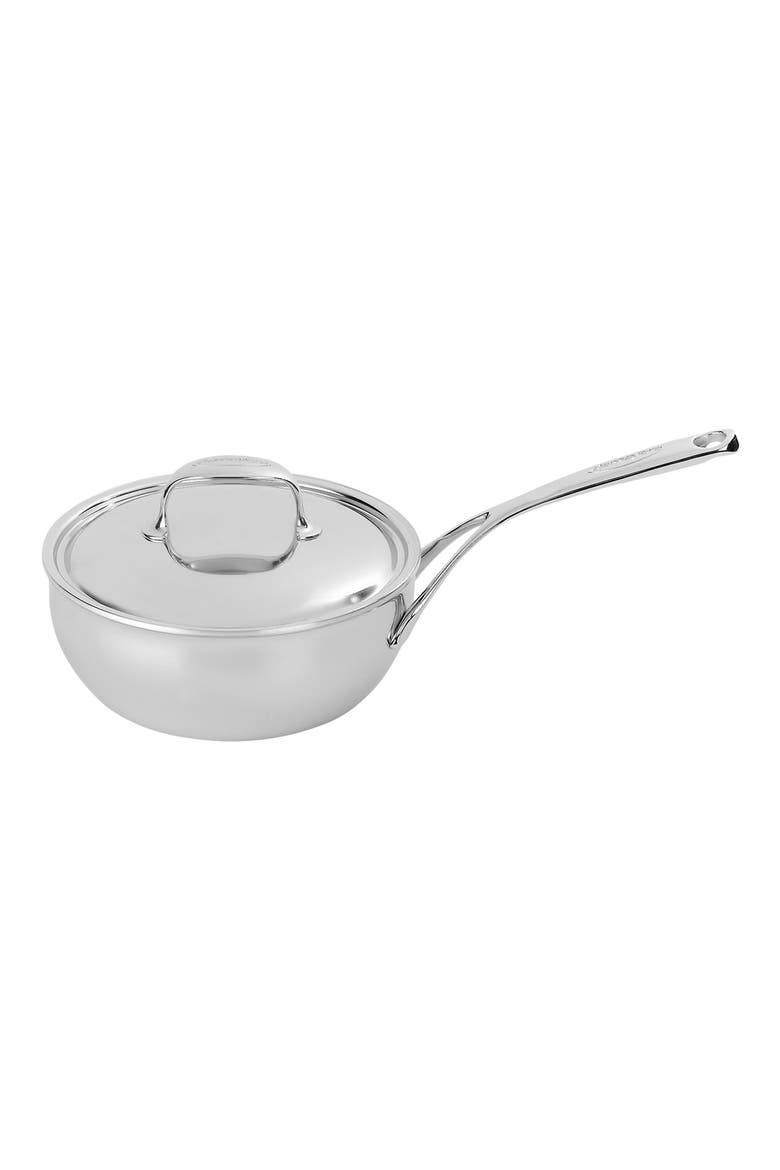Atlantis 2-Quart Saucier Pan & Lid, Main, color, STAINLESS STEEL