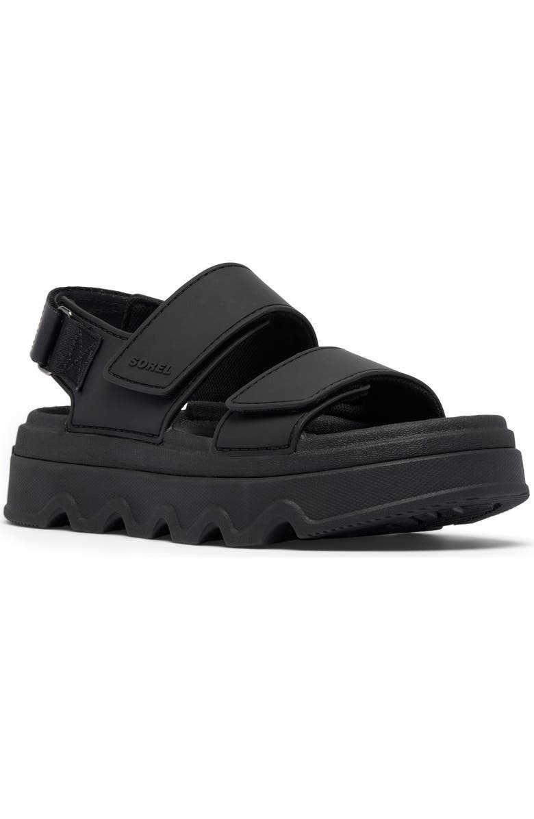 SOREL Kinetic<sup>™</sup> Sunchase Slingback Sandal, Main, color, Black/ Sea Salt