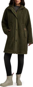 Hunter Iris High-Pile Fleece Longline Coat