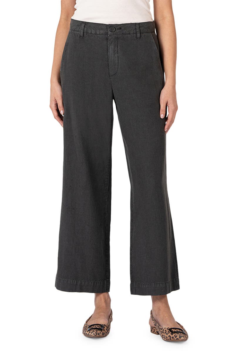 KUT from the Kloth High Rise Crop Wide Leg Pants, Main, color, 