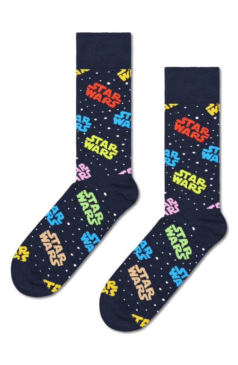 Happy Socks x Star Wars Assorted 3-Pack Lightsaber<sup>™</sup> Socks Gift Box, Alternate, color, Black