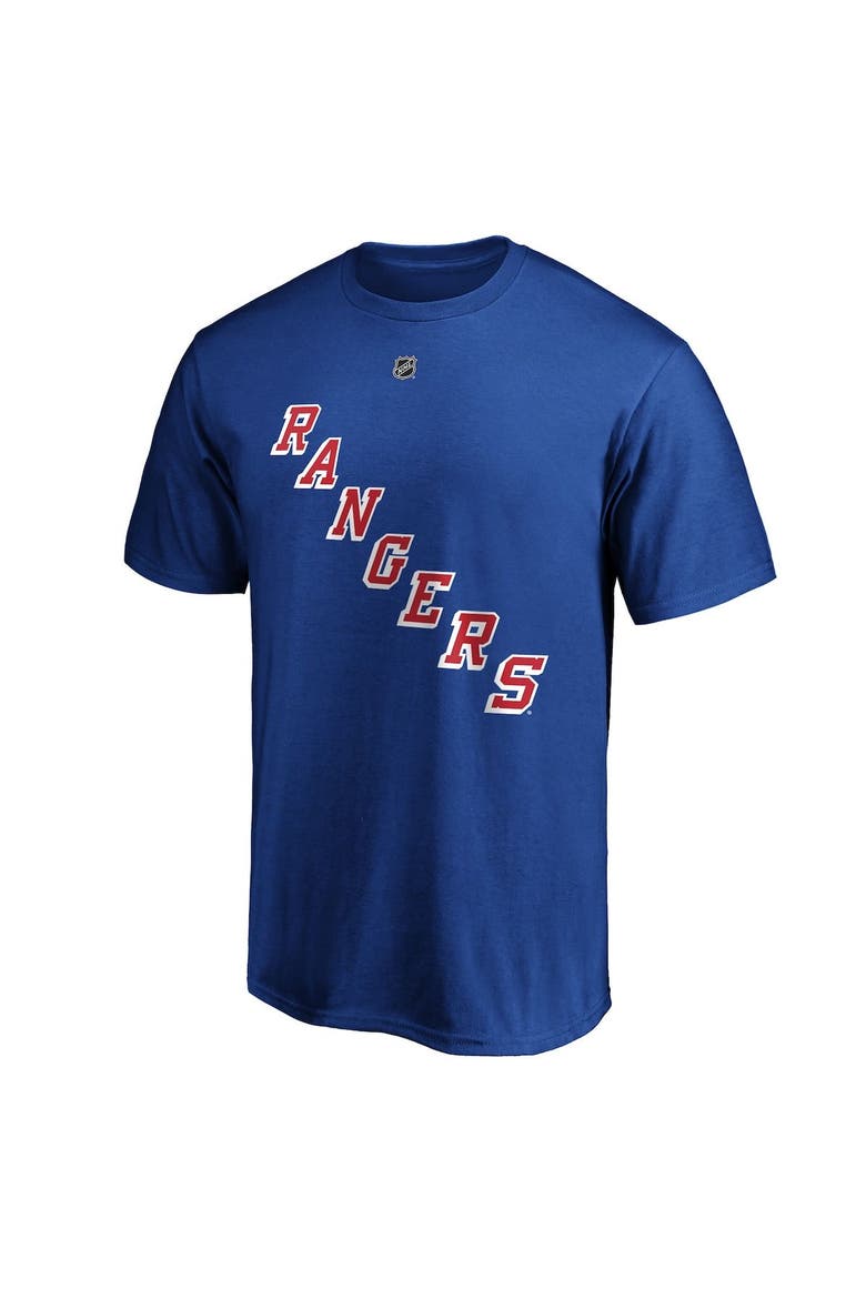 Men's Fanatics Branded Artemi Panarin Blue New York Rangers Player Authentic Stack Name & Number T-Shirt, Alternate, color, BLUE