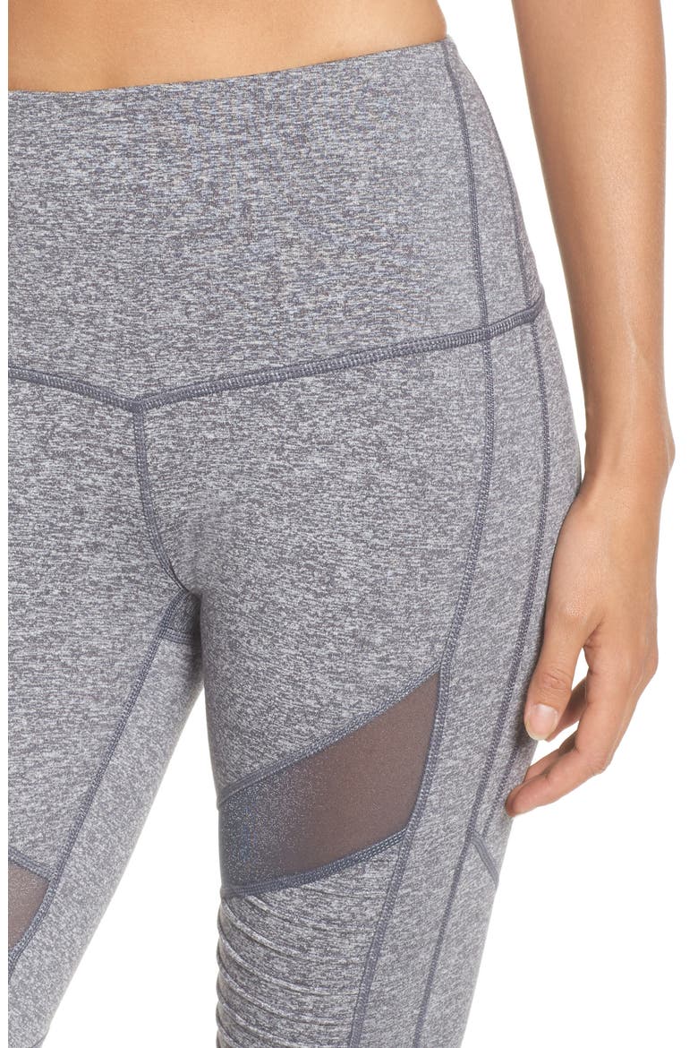 Autumn High Waist Moto Ankle Leggings, Alternate, color, GREY GRAPHITE