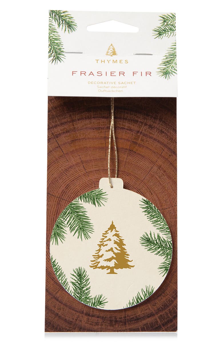 Thymes Frasier Fir Decorative Sachet, Main, color, Beige