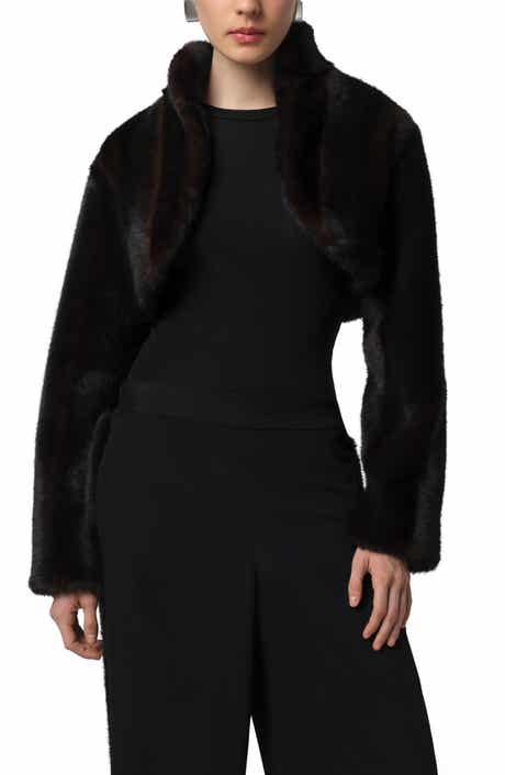 Apparis Odette Pluche™ Faux Mink Bolero
