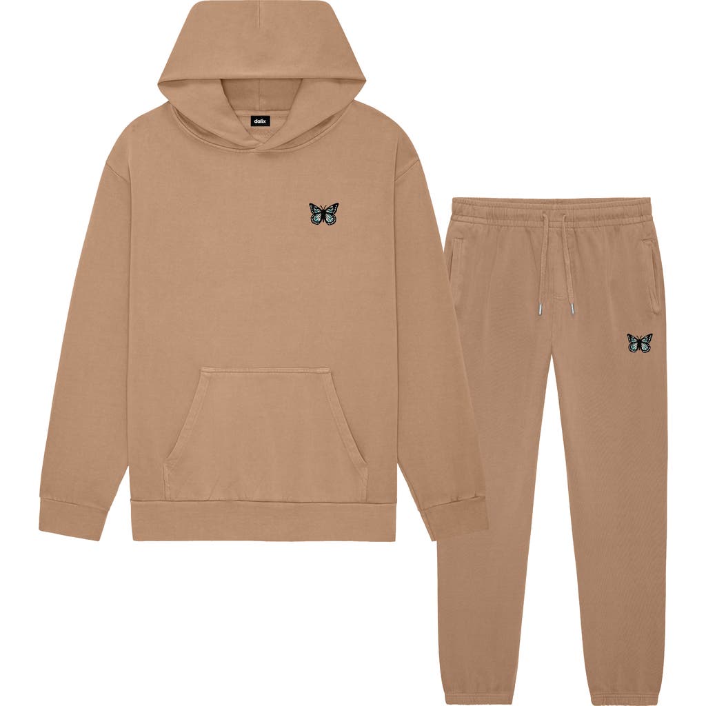Dalix Butterfly Midweight Fleece Relaxed Sweatsuit