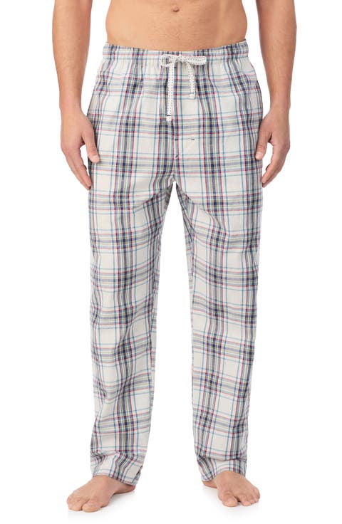 Woven Cotton Drawstring Pajama Pants