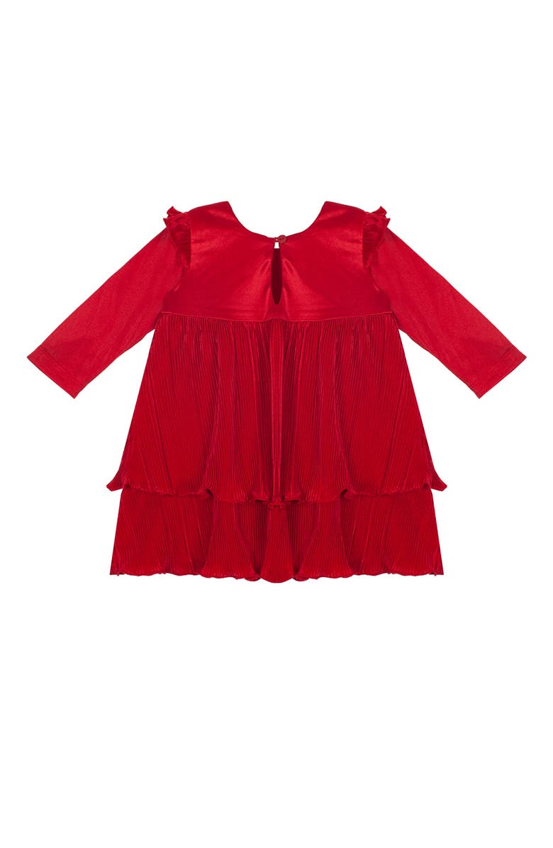 Isobella & Chloe Merry 'n Bright Red Charmeuse Dress, Alternate, color, Red