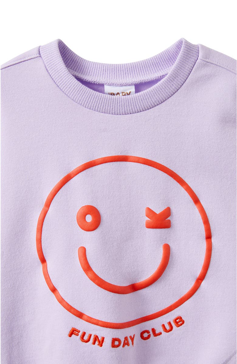 Cotton On Kids Riley Sweater, Alternate, color, Vintage Lilac Fun Day Club