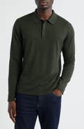 Robert Barakett Thomas Merino Wool Long Sleeve Polo