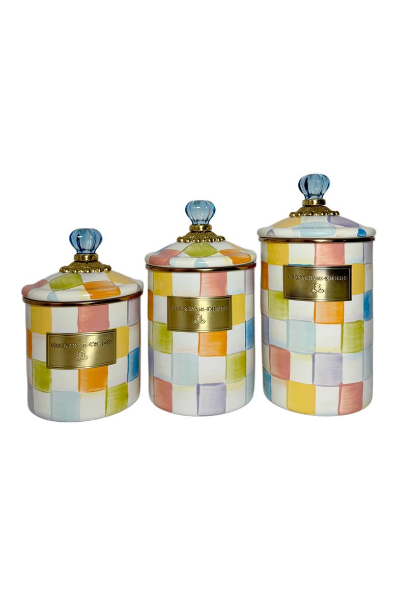 Confetti Check 3-Piece Canister Set, Main, color, MULTI