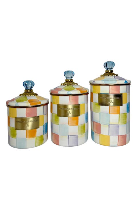 Confetti Check 3-Piece Canister Set