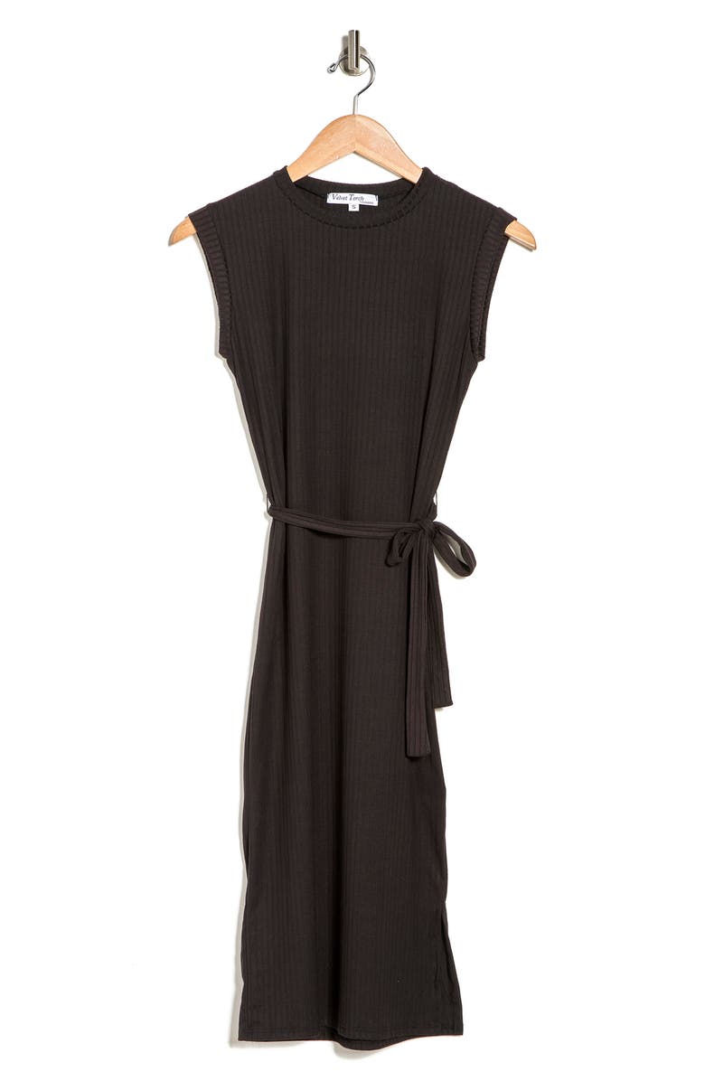 Velvet Torch Belted Slit Midi Dress | Nordstromrack