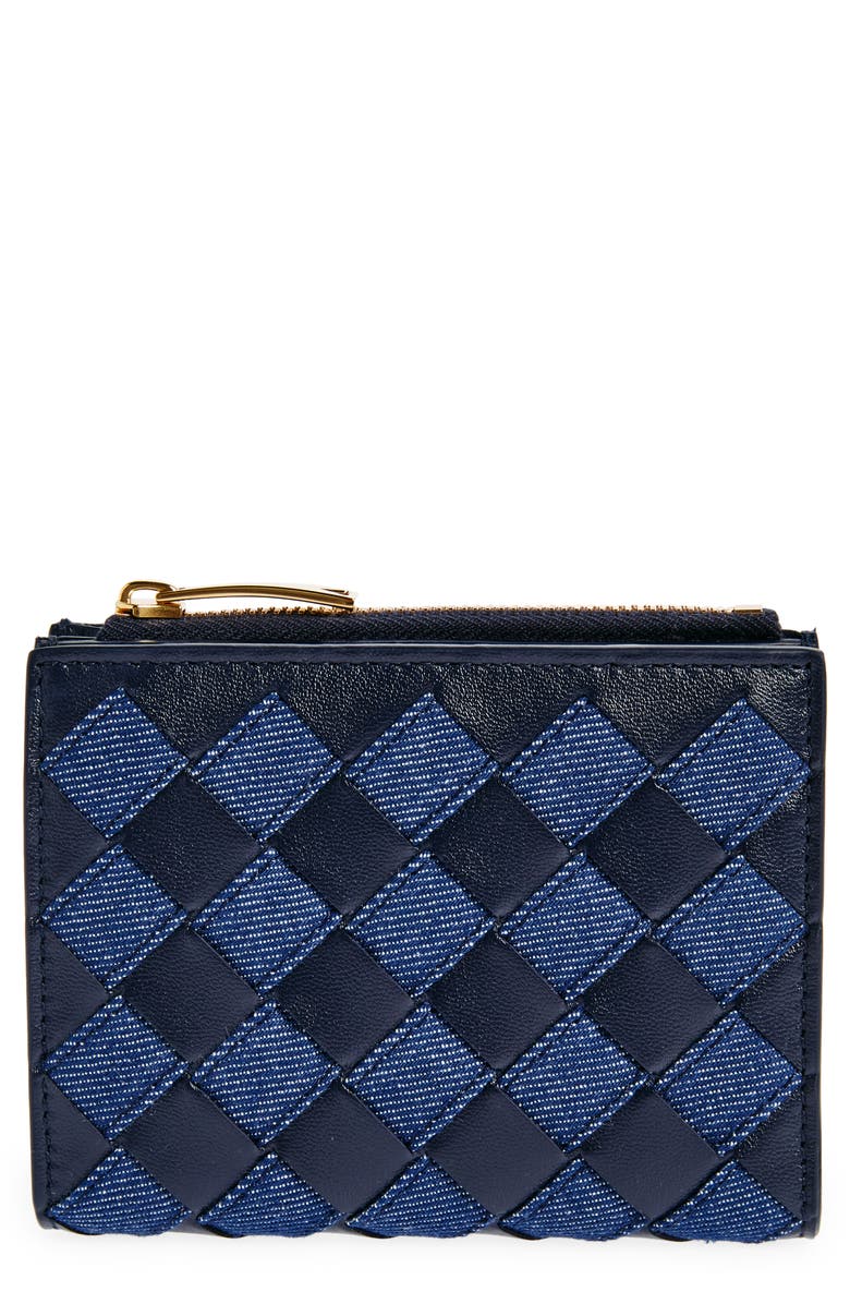 Bottega Veneta Small Intrecciato Bifold Zip Wallet, Main, color,