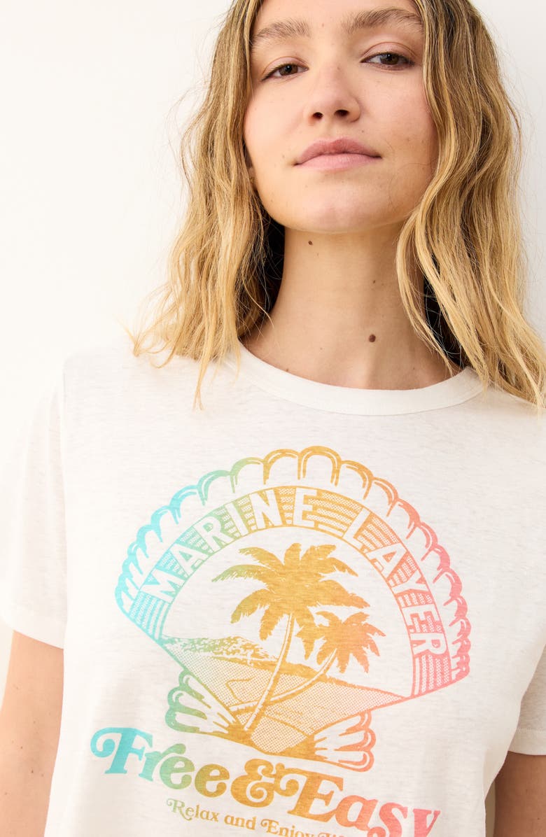 Marine Layer Hemp & Cotton Crop Graphic T-Shirt, Alternate, color, Natural