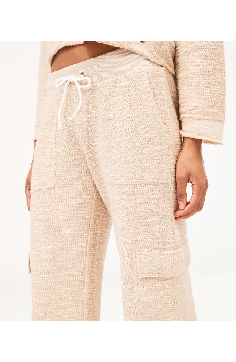 Roxy Off the Hook Cotton Blend Terry Cargo Pants, Alternate, color, 