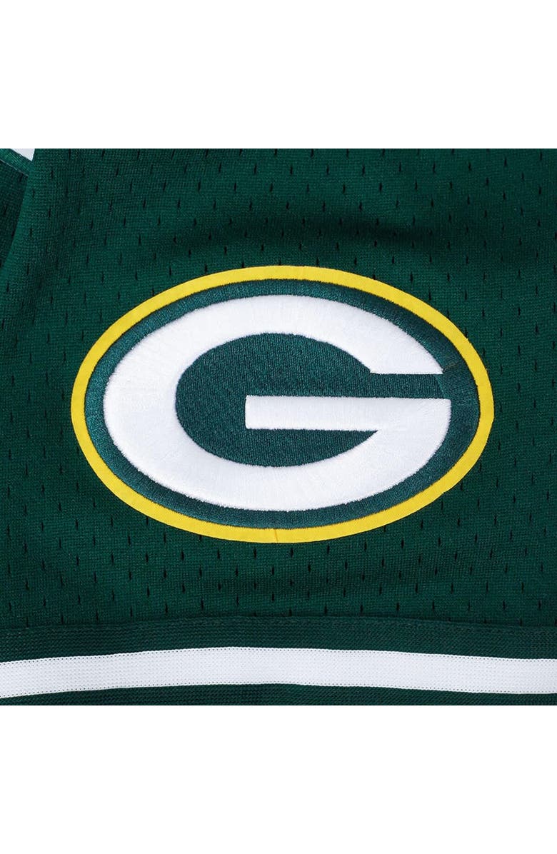 PRO STANDARD Men's Pro Standard Jordan Love Green Green Bay Packers Player Name & Number Mesh Button-Up Baseball Shirt, Alternate, color, Green