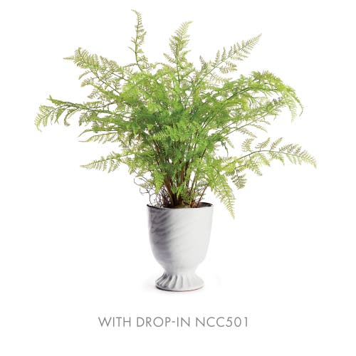 Napa Home & Garden Column Footed Urn 11" In White