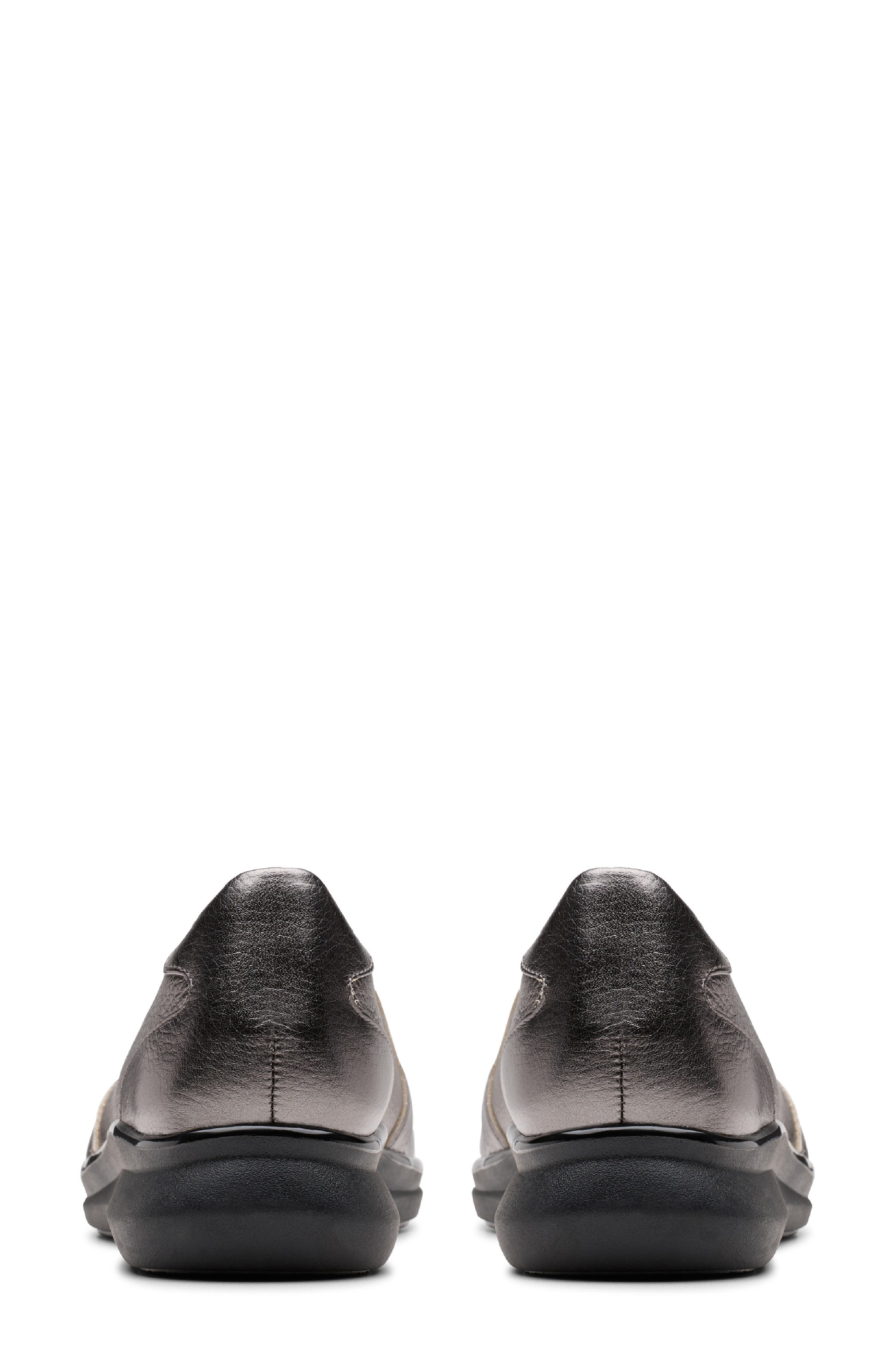 Lynelle Wedge Flat, Alternate, color, PEWTER METALLIC