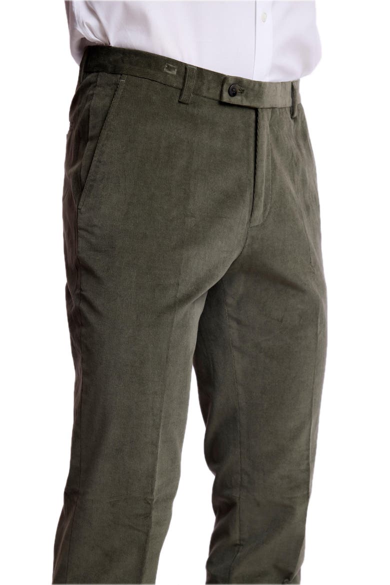 Downing Slim Fit Stretch Cotton Pants, Alternate, color, DARK SAGE