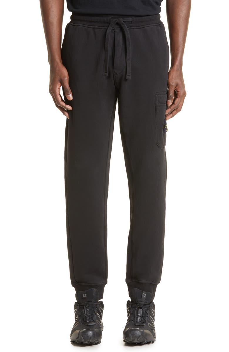Stone Island Cotton Fleece Cargo Joggers, Main, color, 