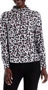 NIC+ZOE Cheetah Pop Turtleneck Top