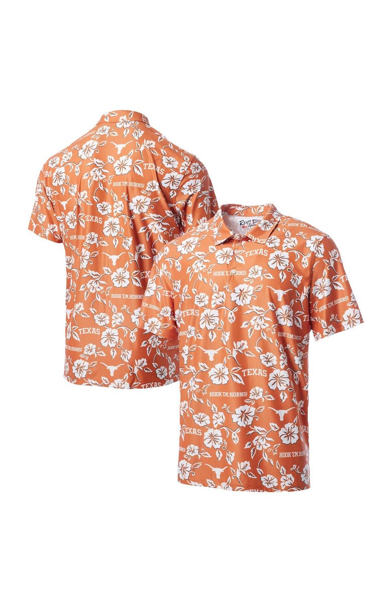Reyn Spooner Men's Reyn Spooner Burnt Orange Texas Longhorns Pua Performance Polo, Main, color, Burnt Orange