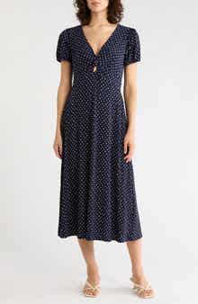 Short Sleeve Keyhole Dress