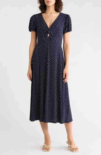 Short Sleeve Keyhole Dress