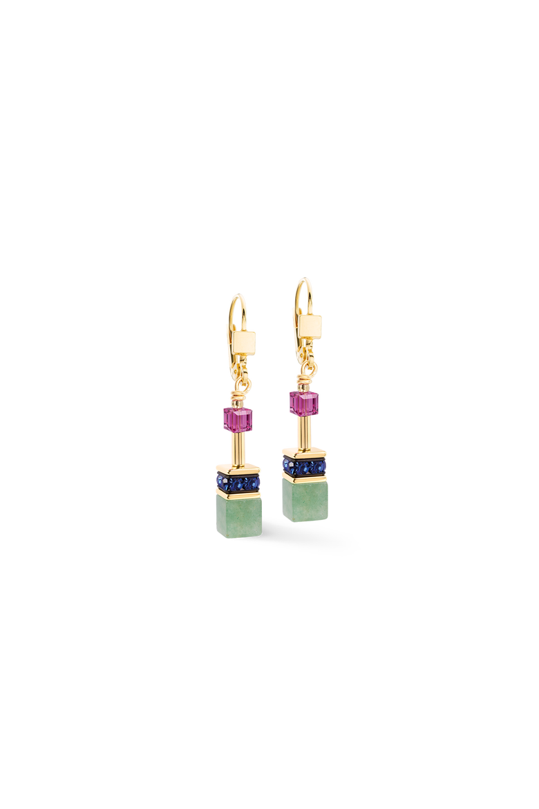 GeoCUBE® Iconic Precious Earrings, Main, color, Gem Harmony
