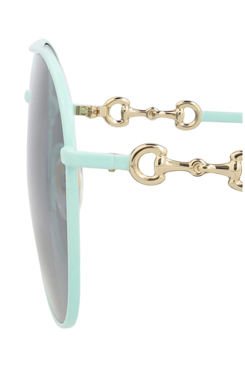 51mm Aviator Sunglasses, Alternate, color, GREEN GREEN GREY